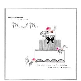 to the new mr & mrs, extra large card