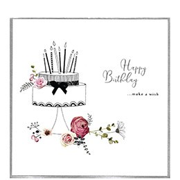 happy birthday, make a wish, extra large card